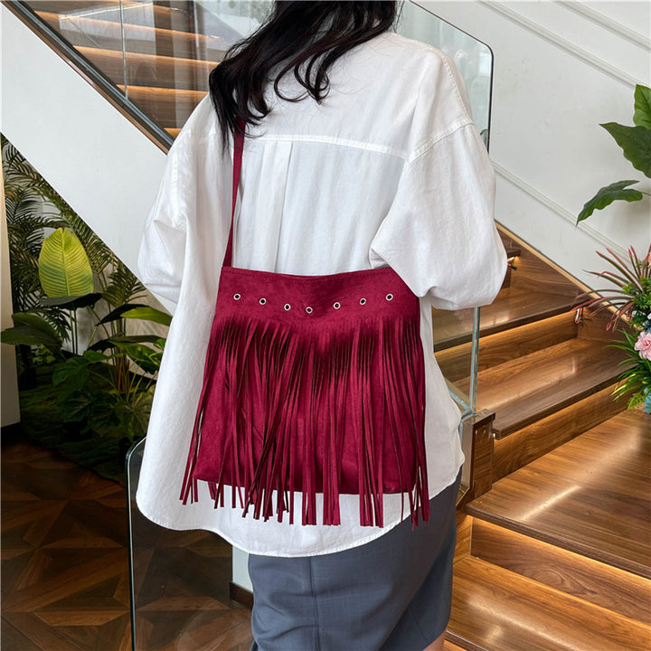 Fringe Suede Crossbody Bag Stornfield