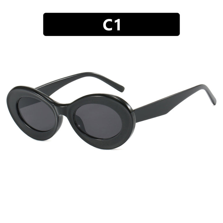 Women's oval sunglasses with modern lenses Stornfield