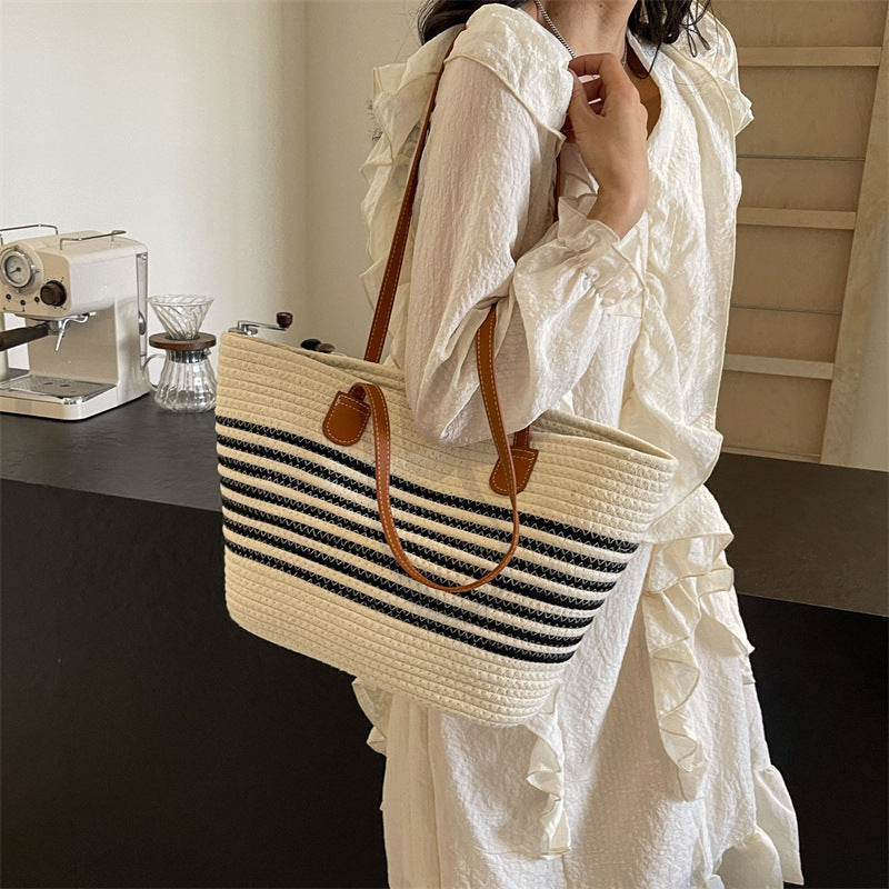 Stylish Striped Beach Tote Stornfield