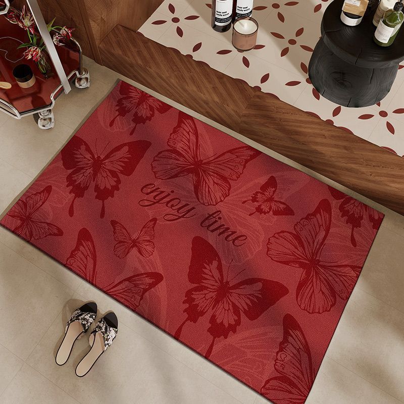 Butterfly-Themed Decorative Entrance Mat Stornfield