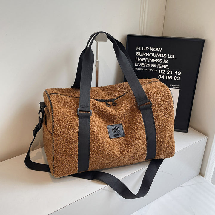 Cozy Fleece-Lined Travel Duffle Bag Stornfield