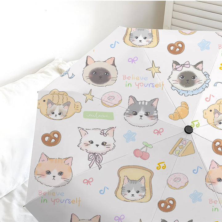 Women's umbrella with cute cat pattern Stornfield