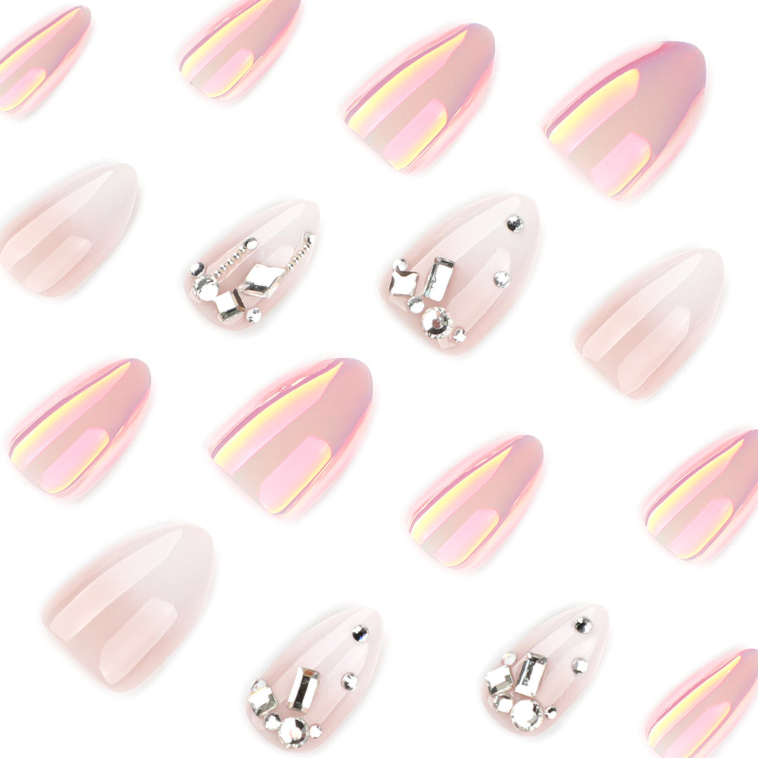Artificial nails with elegant rhinestone accents Stornfield