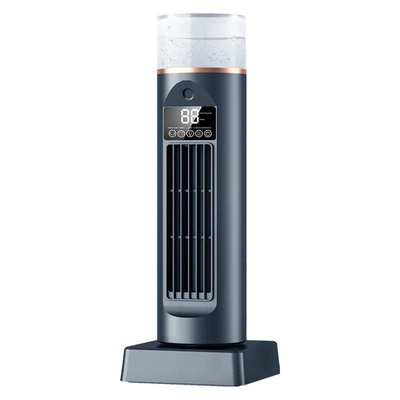 Cooling oscillating tower humidifying fan with LED display and remote Stornfield