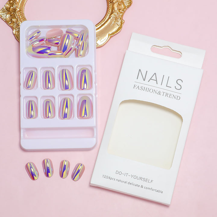 Premium Mirror Finish Press-On Nail Set Stornfield