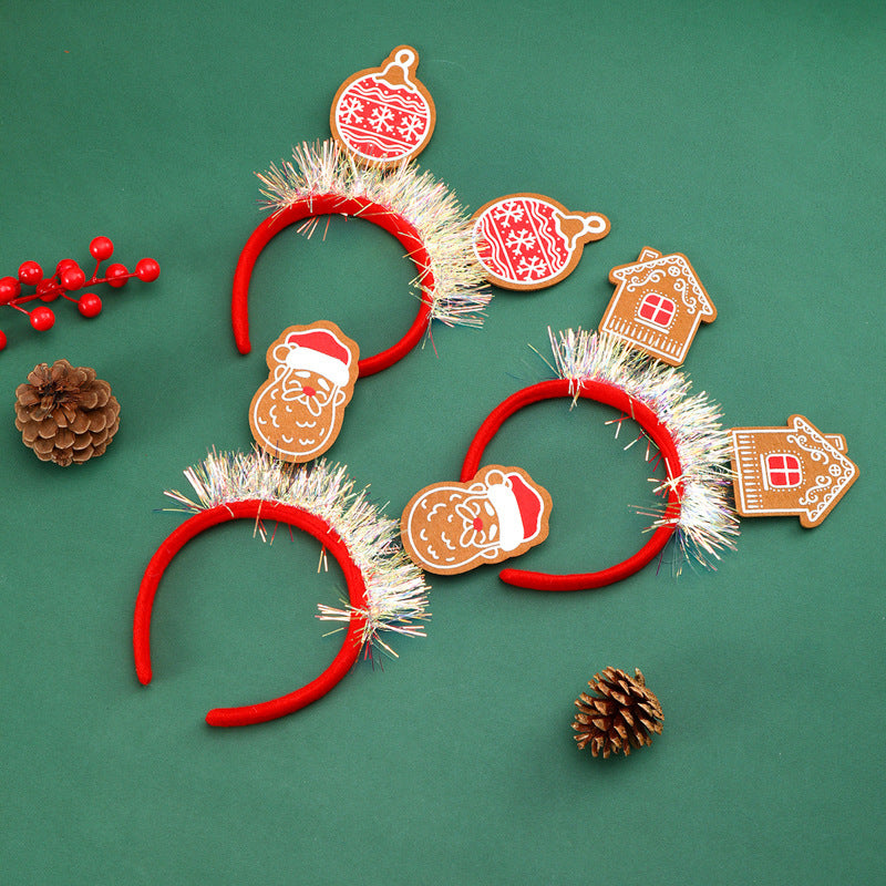 Festive Christmas Headband with Glitter Elements Stornfield