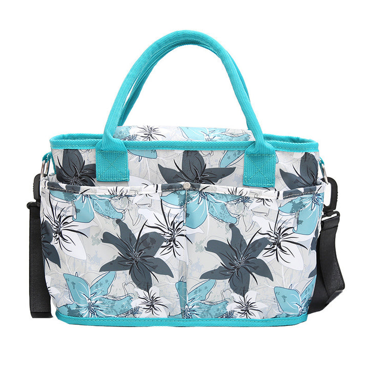 Multi-Pocket Floral Pattern Tote Bag Stornfield