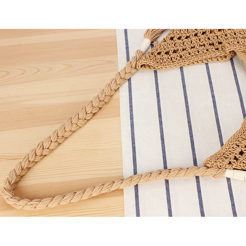 Handbag Made of Braided Natural Material with Inner Pocket Stornfield