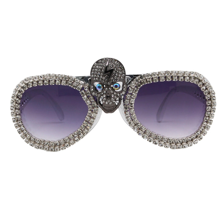 Women’s statement sunglasses with exceptional skull design and sparkling rhinestone frame Stornfield