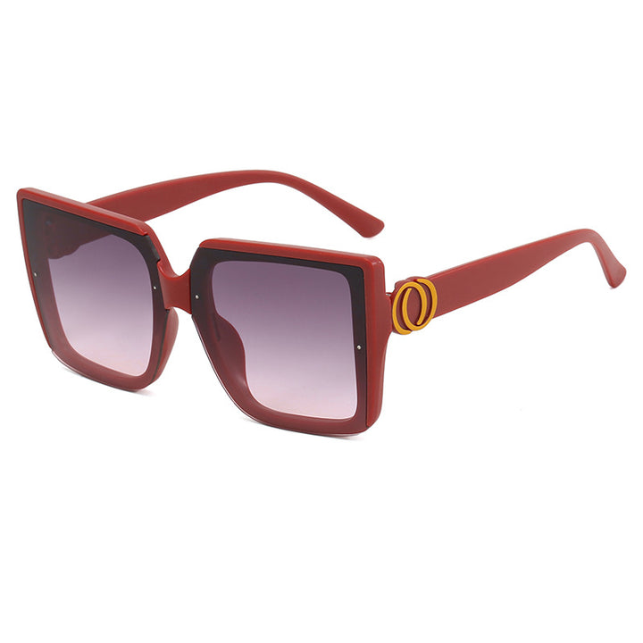 Women's square sunglasses with unique tire element Stornfield