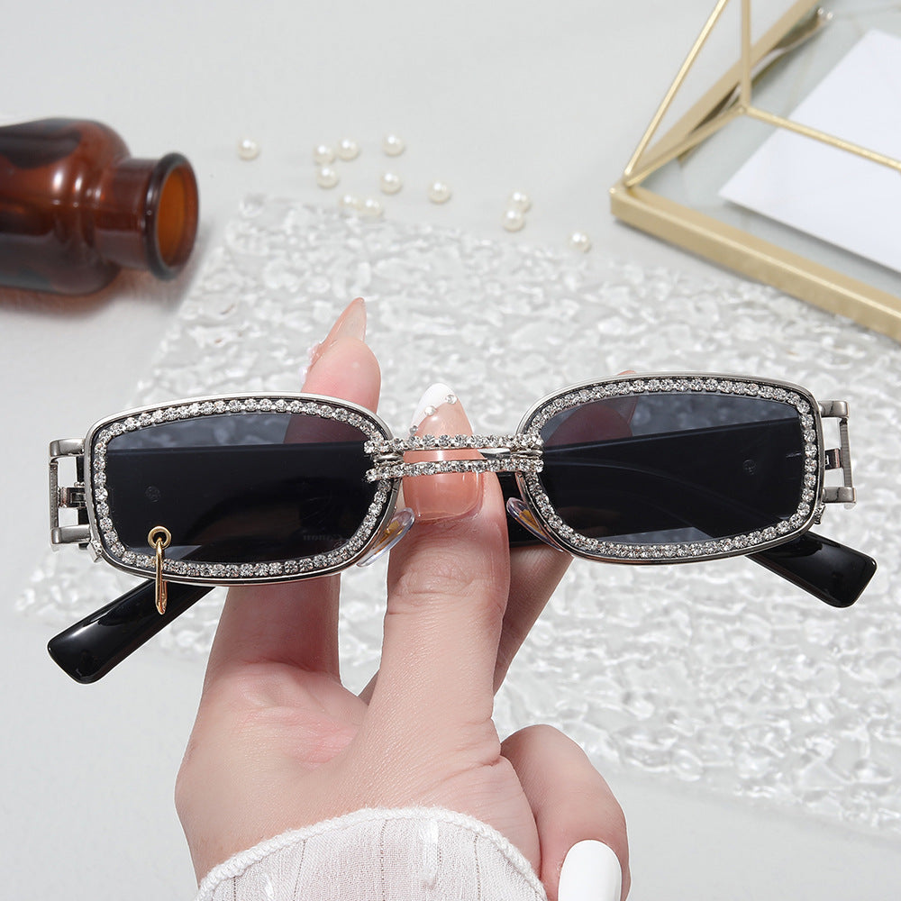 Women's stylish sunglasses with sparkling crystal frame Stornfield