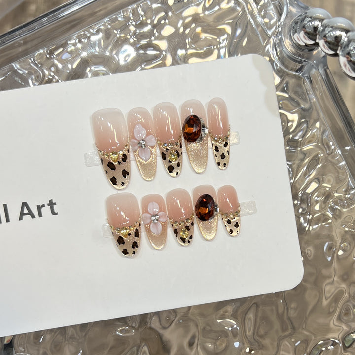 Glamorous Starry Press-On Nail Art