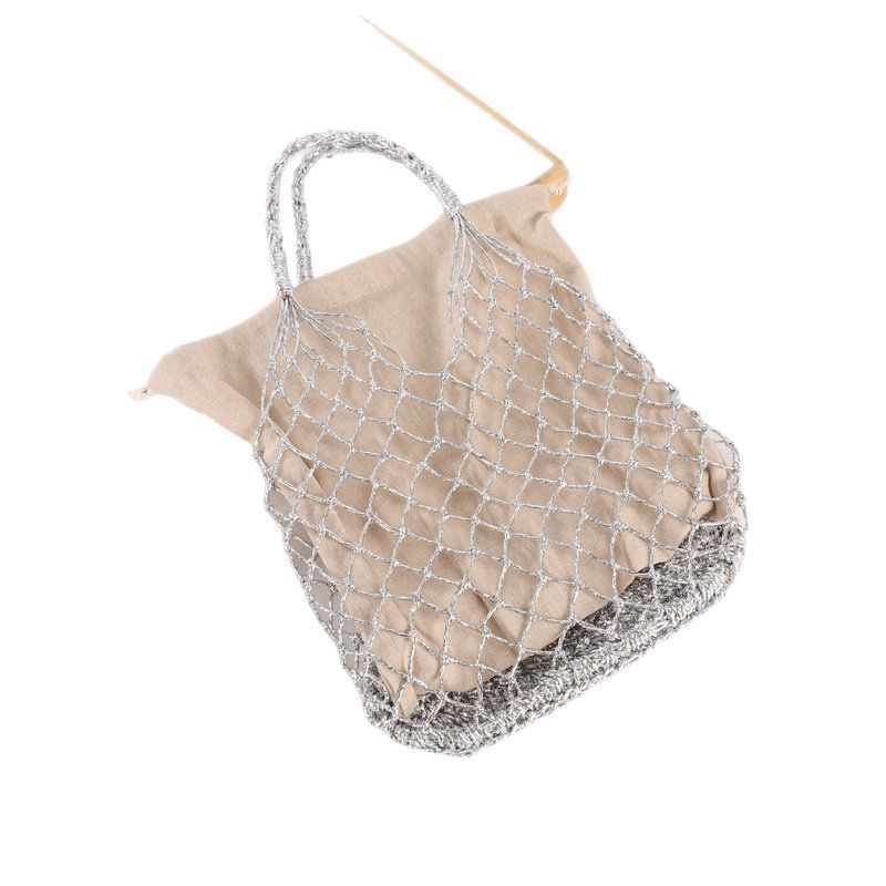 Multifunctional mesh tote bag with lining Stornfield