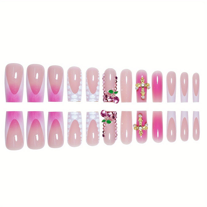 Ornate Decorative Press-On Nail Set Stornfield