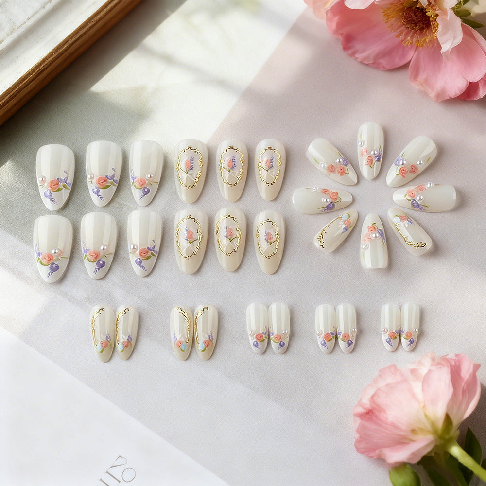 Floral Art Press-On Nail Set Stornfield