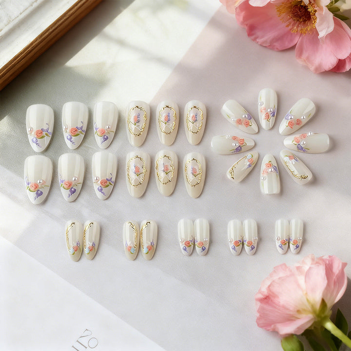 Floral Art Press-On Nail Set Stornfield