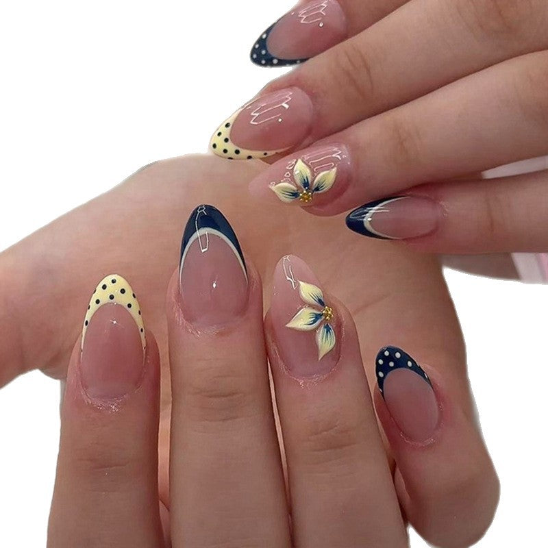 Artistic Floral Acrylic Nail Design Stornfield