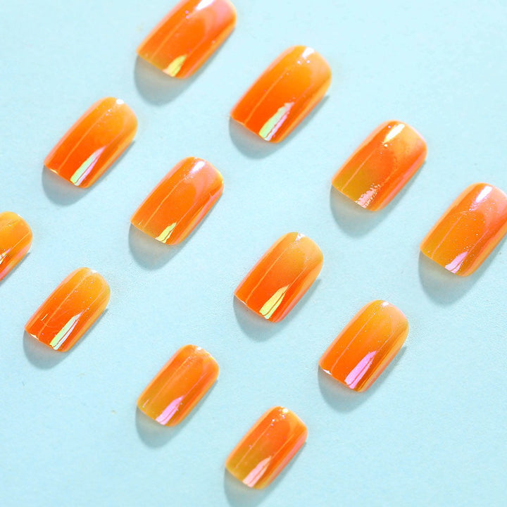 Gradient Color Artificial Nails Stornfield