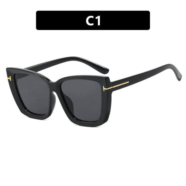 Women's large sunglasses in modern design with trendy tortoise pattern Stornfield