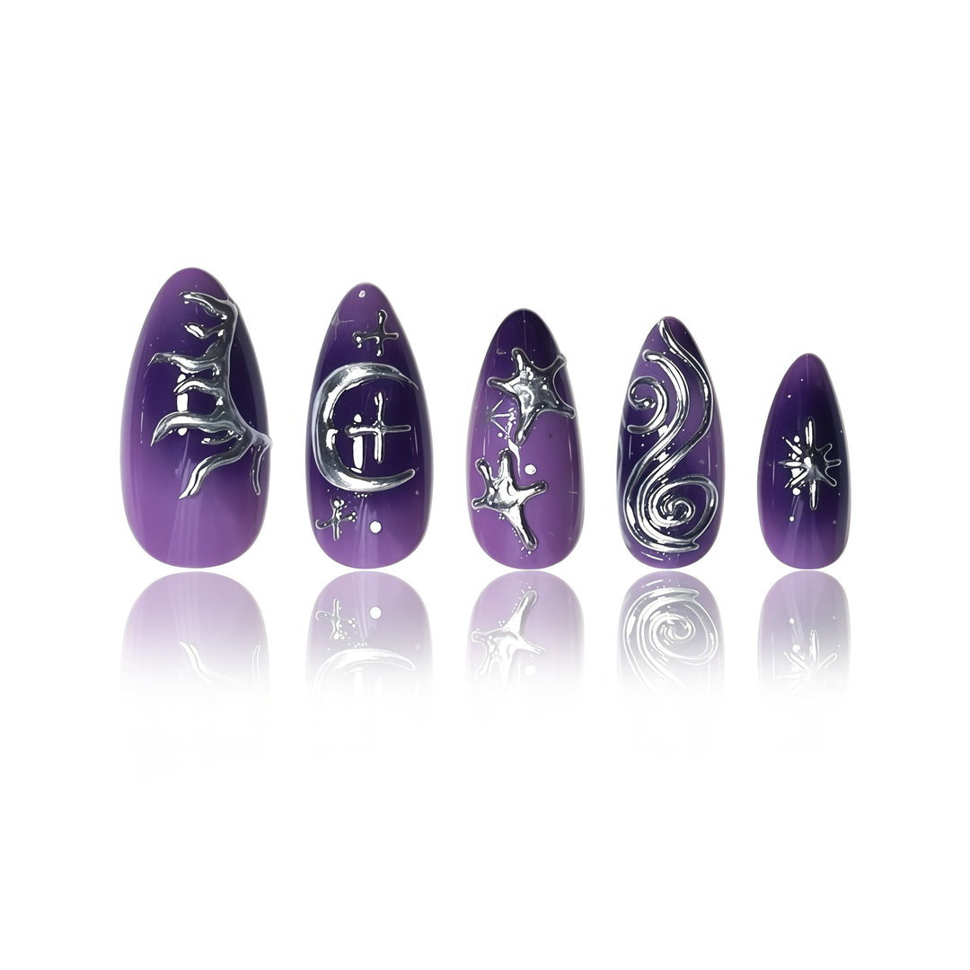 Artistic Abstract Nail Art Extensions Stornfield