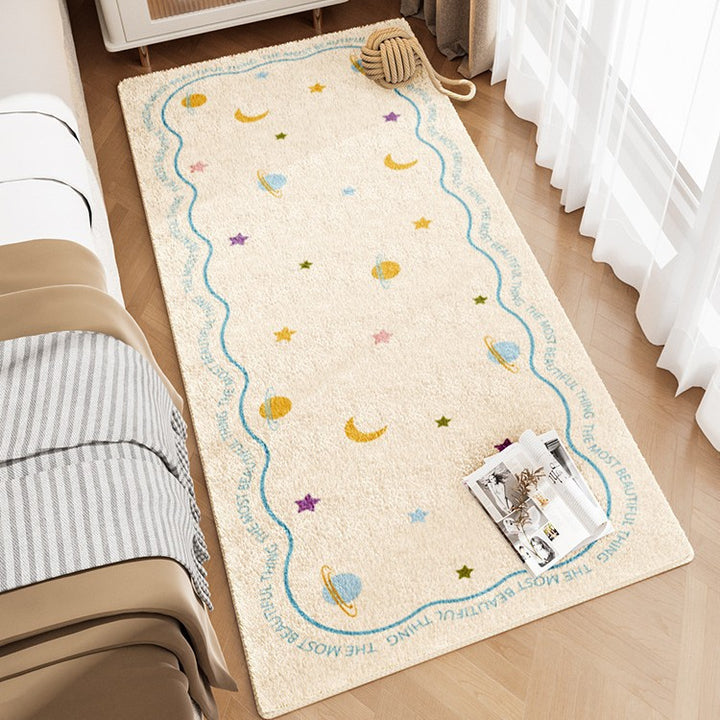 Cute Bunny-Themed Plush Area Rug