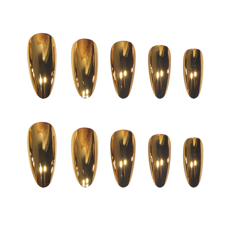 Elegant Metallic Stiletto Press-On Nails Stornfield