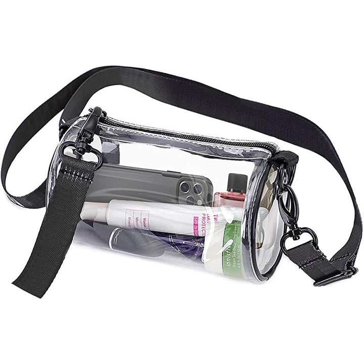 Transparent Handbag with Adjustable Shoulder Strap Stornfield