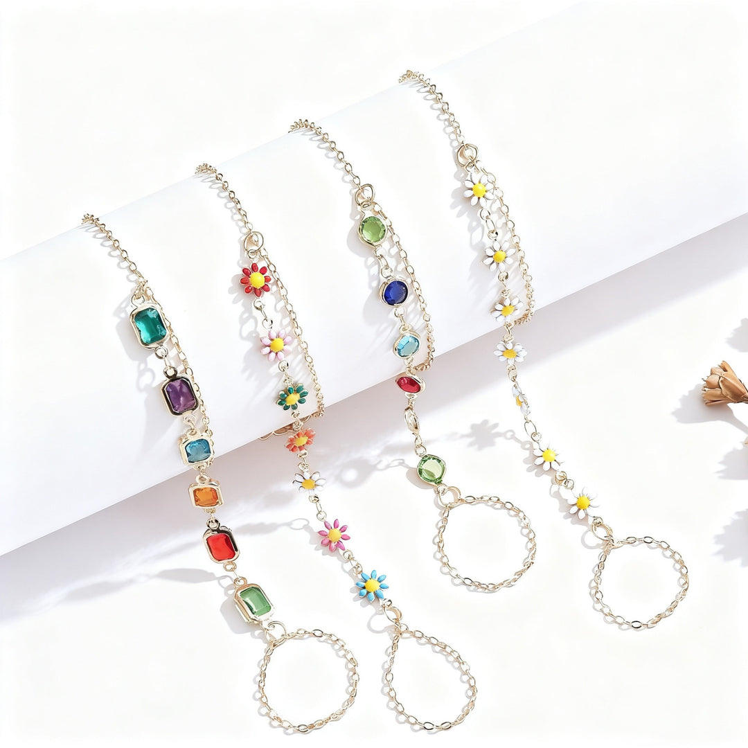 Colorful Gemstone Charm Bracelet Stornfield