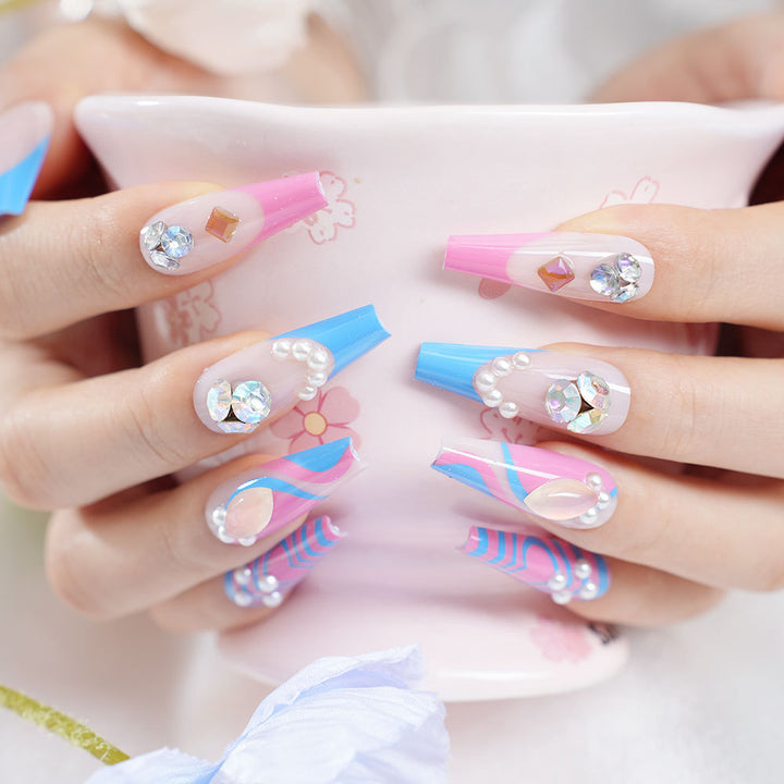 Glamorous Designer Press-On Nail Art Set Stornfield