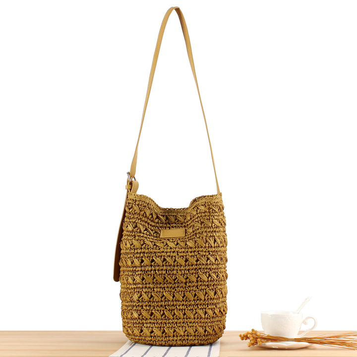 Shoulder bag with modern macrame design Stornfield