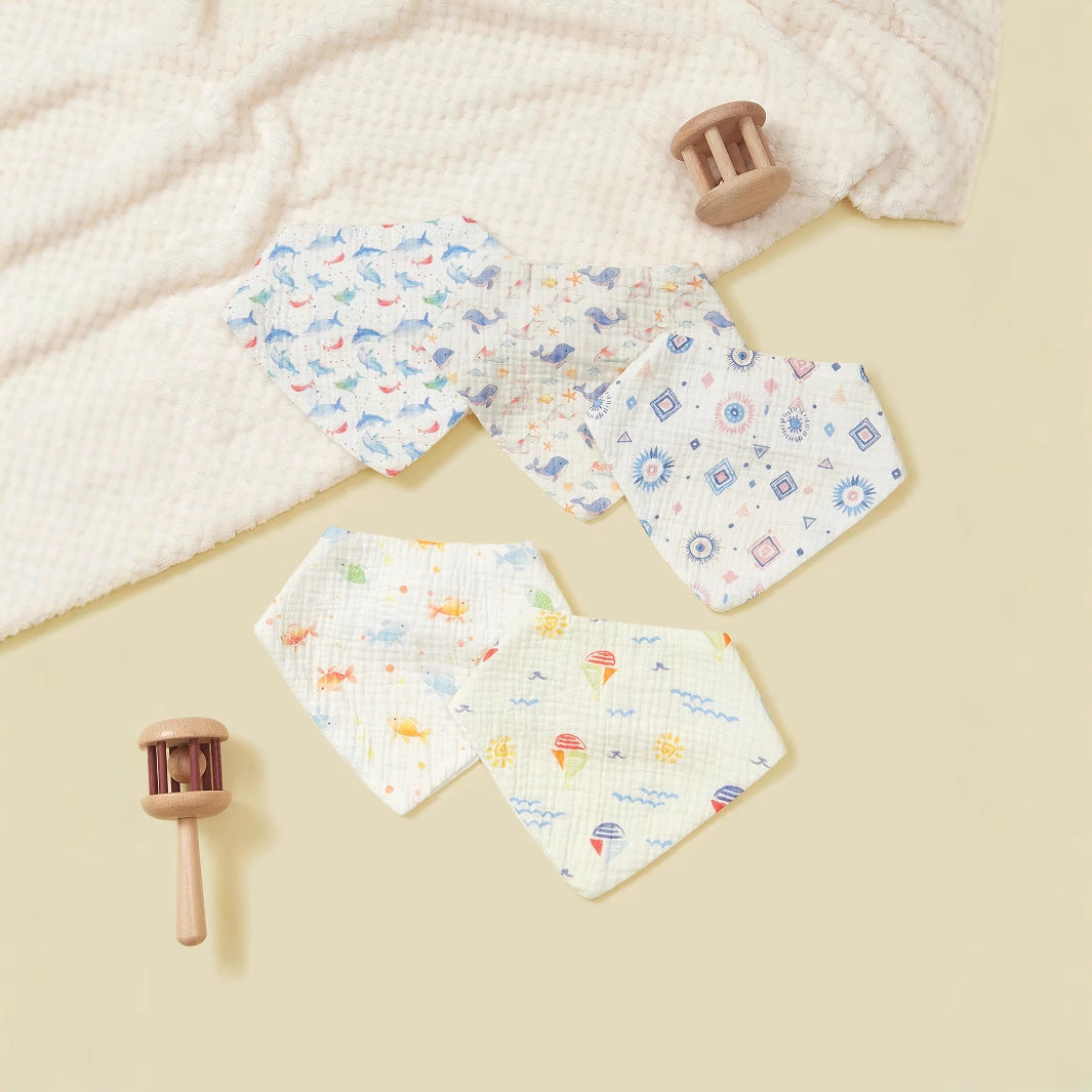 Soft Muslin Baby Bandana Bibs Set Stornfield