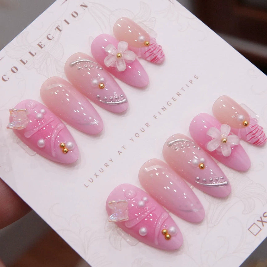 Luxury Decorative Press-On Nail Set  1791254698