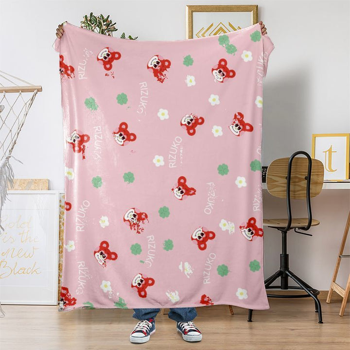 Cozy Plush Dog-Themed Throw Blanket