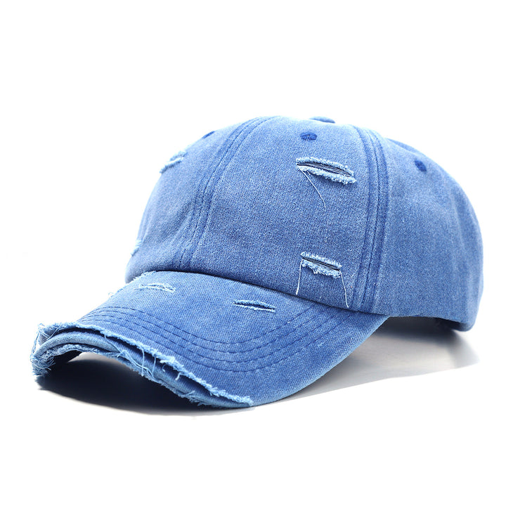 Women's washed baseball cap with destroyed look Stornfield
