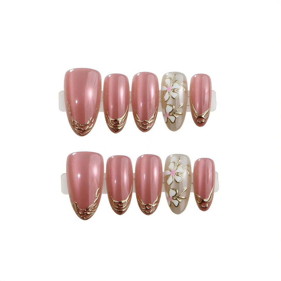 Floral Luxury Press-On Nail Set Stornfield