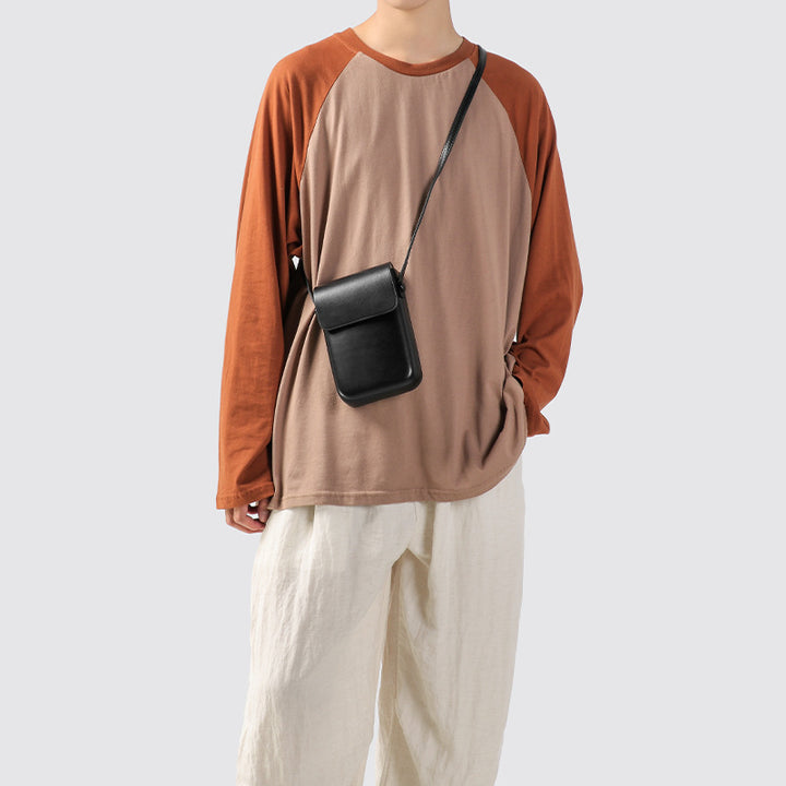 Compact Leather Crossbody Pouch Stornfield