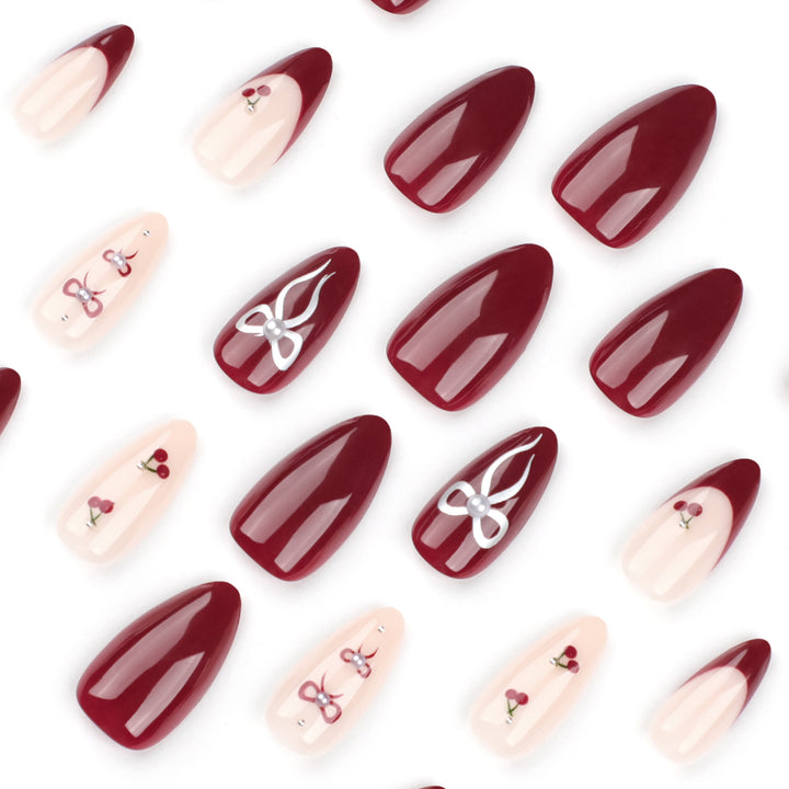 Glamorous stiletto nails with delicate accents Stornfield