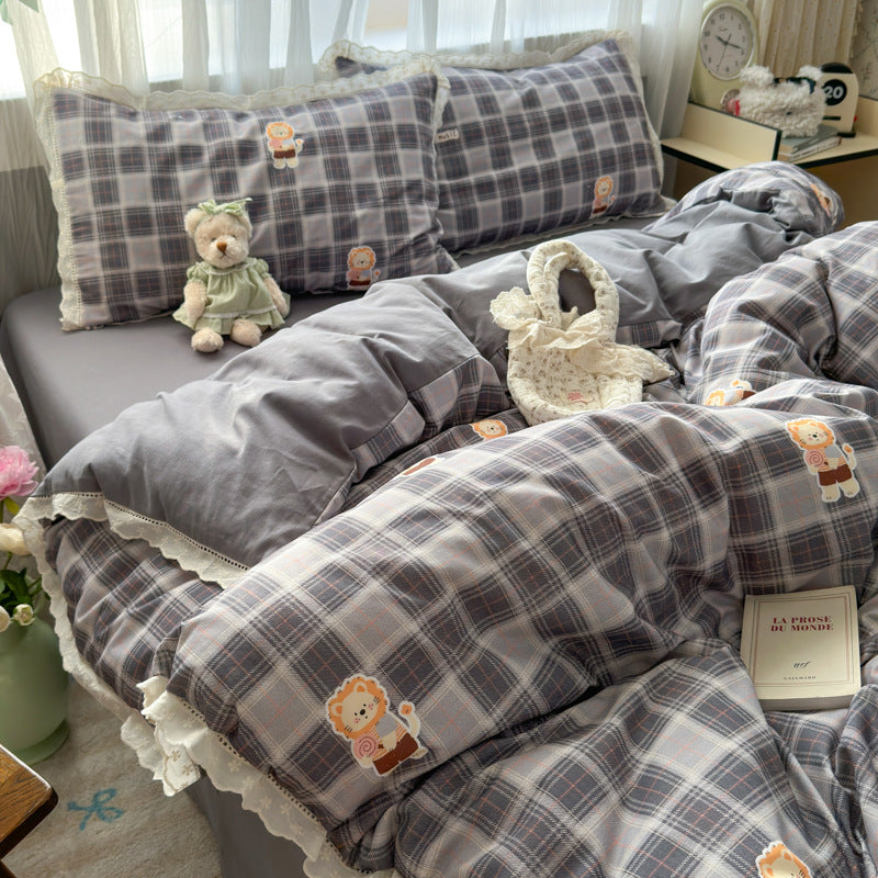 Cute Cartoon-Themed Duvet Cover Set