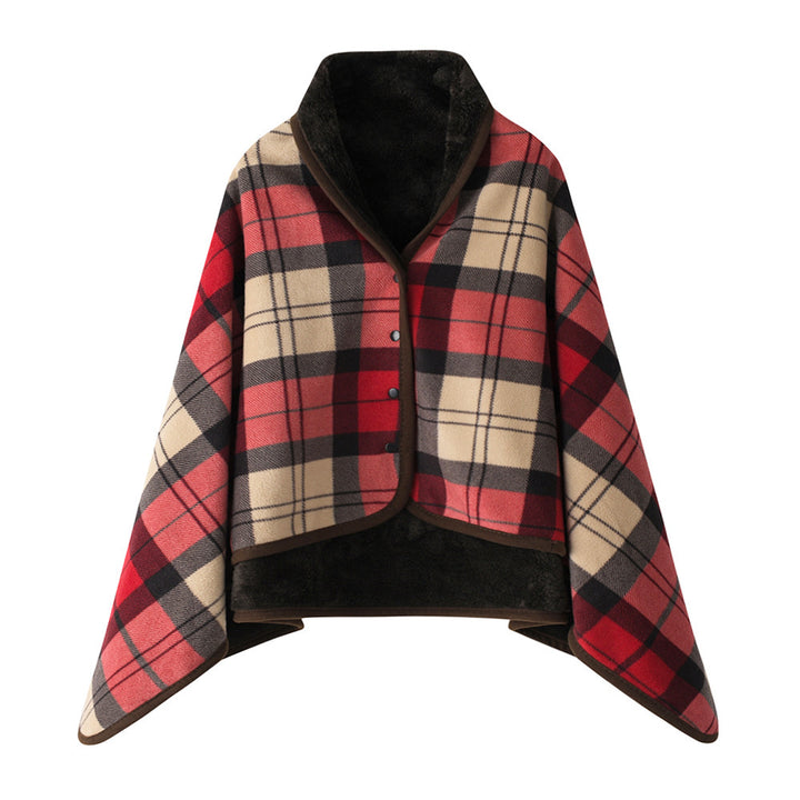 Women's stylish throw blanket with button closure Stornfield