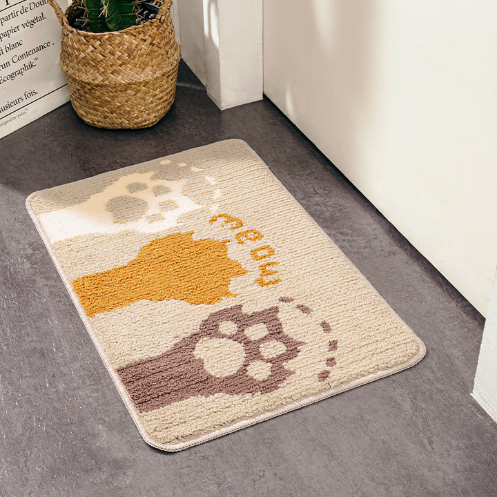 Cat-Themed Absorbent Doormat