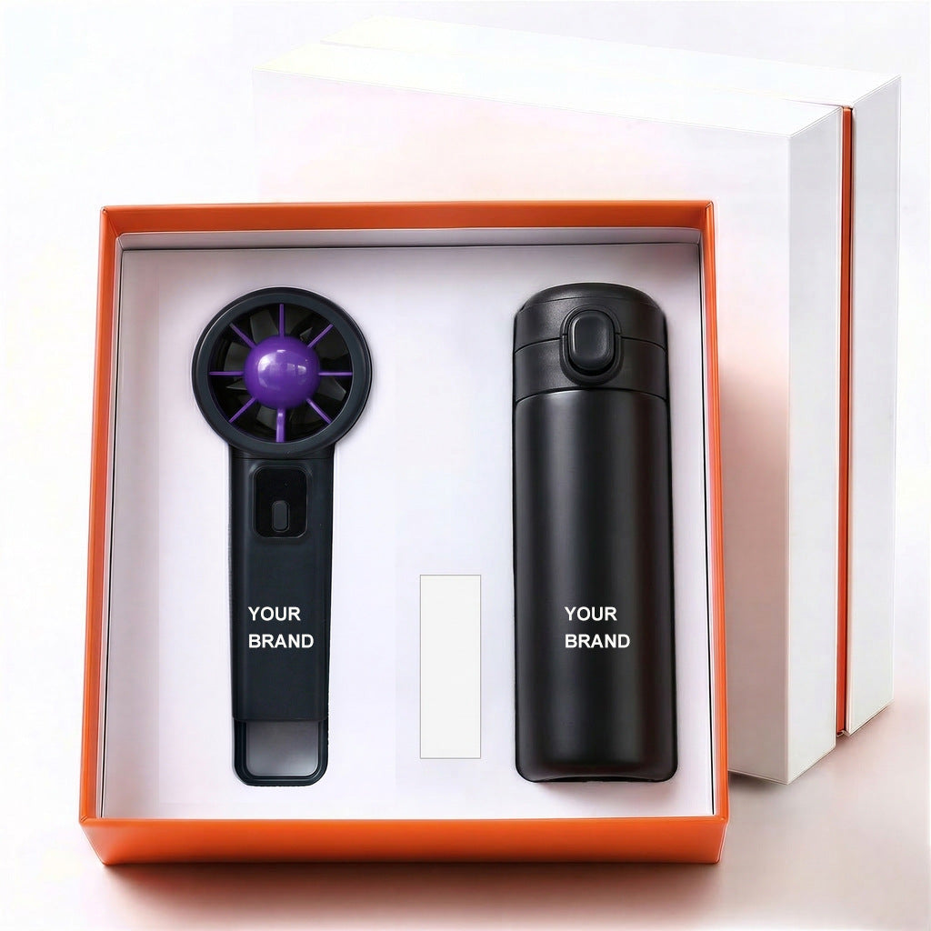 Unisex Portable Fan and Water Bottle Set Stornfield