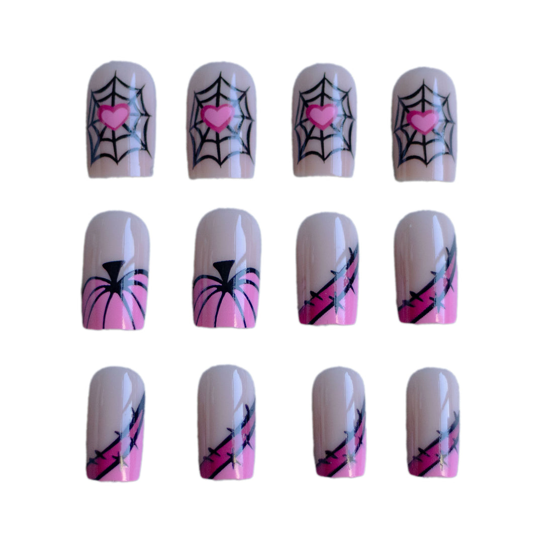 Halloween-Themed Press-On Nail Set Stornfield