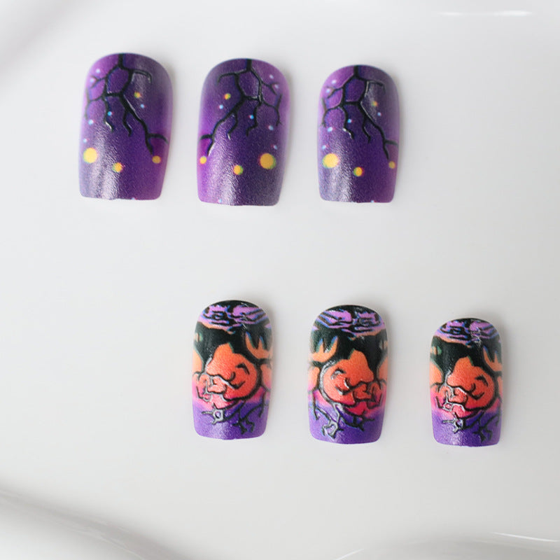 Artistic Halloween Nail Art Enhancements Stornfield