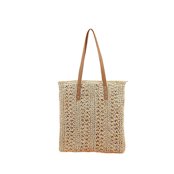 Beach bag with soft fabric and elegant leather accents Stornfield