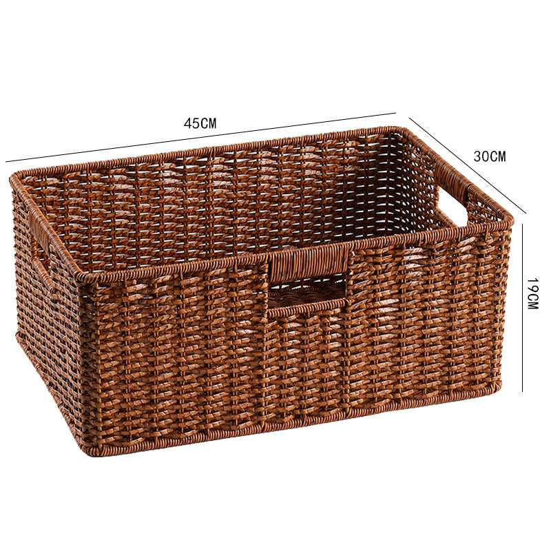 Large Woven Storage Bin with Ergonomic Cutout Handles Stornfield