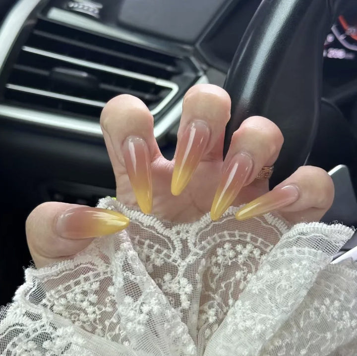 Decorative Stiletto Press-On Nails Stornfield
