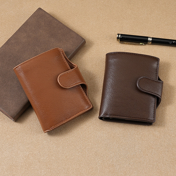 Slim Leather Trifold Wallet