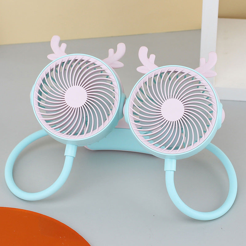 Ladies Portable Neck Fan with Dual Fan Stornfield