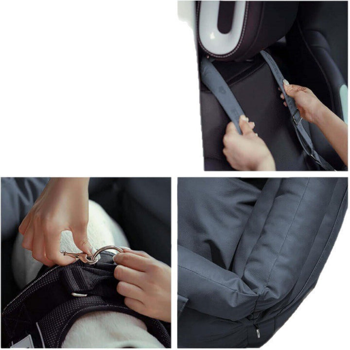 Pet car seat with secure harness Stornfield