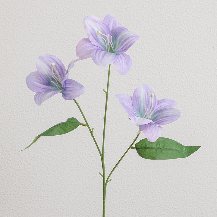 Artificial lily stem with delicate flowers